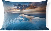 Coussins d'extérieur - Jardin - Coucher de soleil sur la côte hollandaise - 50x30 cm