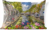 Buitenkussens - Tuin - Kanaal in Delft - 60x40 cm
