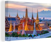 Le temple le plus important de Thaïlande au Palais Royal de Bangkok Toile 120x80 cm - Tirage photo sur toile (Décoration murale salon / chambre)