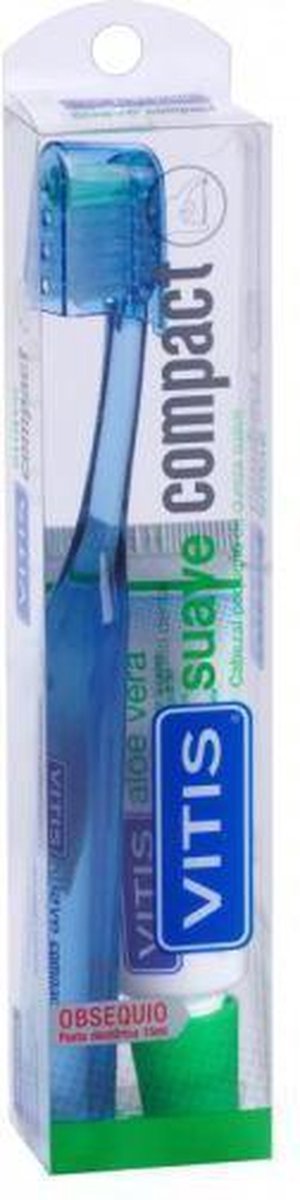 Vitis Compact Medium Toothbrush+whitening Toothpaste 15ml