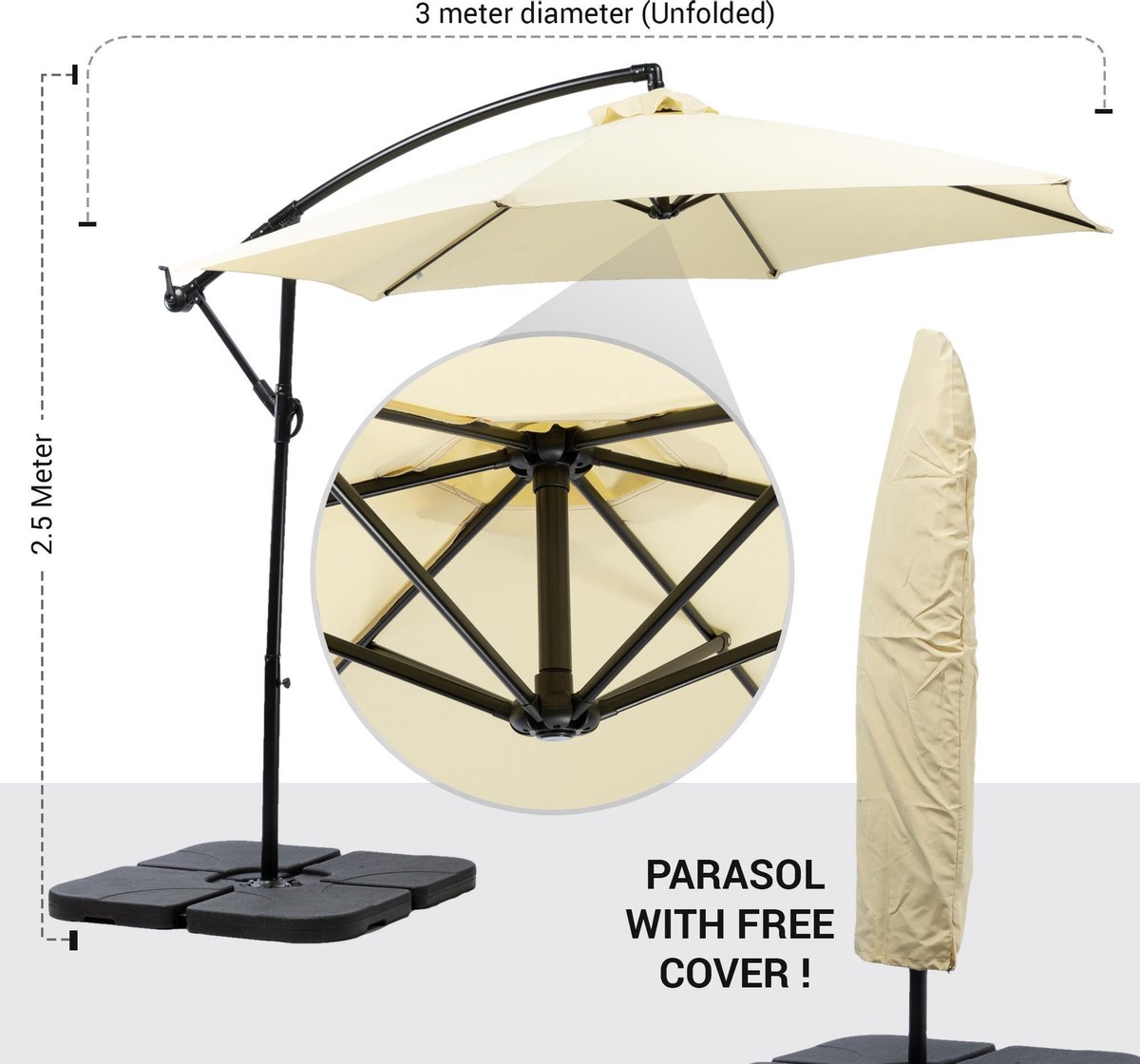 Parasols de luxe design et haut de gamme - Garden Art