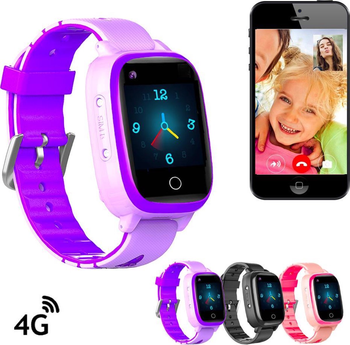 Wonlex GPSHorlogeKids SENSE GPS Horloge Kind 4G