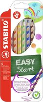 STABILO EASYcolors - Ergonomisch Kleurpotlood - Rechtshandig - Extra Dikke 4.2 mm Kern - Etui Met 6 Kleuren