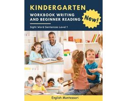 Kindergarten Workbook Writing And Beginner Reading Sight Word Sentences Level 1 English Montessori