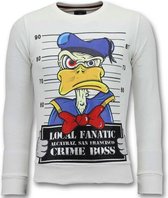 Exclusieve Sweater Heren - Alcatraz Prisoner - Wit