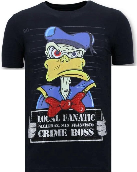 T-shirt pour hommes exclusif Local Fanatic - Prisonnier d'Alcatraz - Blauw - Tailles: M