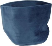 Gina Da - Velvet - Bloempot - Ø 13 cm  - inkt blauw