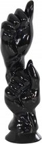 XXLTOYS - Mohan - Fist - Inbrenglengte 32 X 9 cm - Black - Uniek Design Realistische Dildo – Stevige Dildo – voor Diehards only - Made in Europe