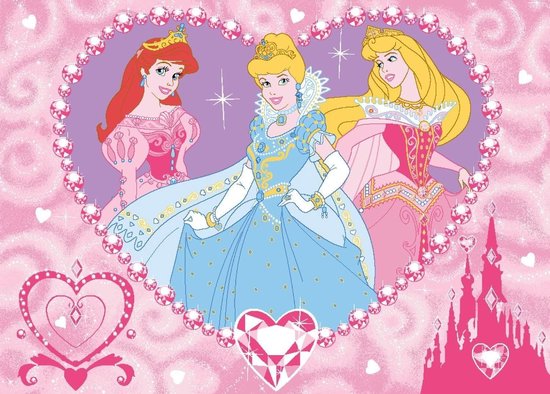 niezen Haas pepermunt Disney Princess Hart - Speelkleed - Vloerkleed - Tapijt 95x133 cm | bol.com
