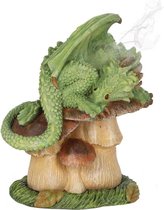 Incense cone burner - Green Dragon - Anne Stokes
