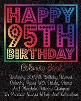 Happy 95th Birthday Coloring Book