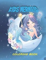 Kids Mermaid Coloring Book