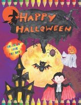 Happy Halloween Coloring Book for Boys: Children Coloring Workbooks for Kids,101 Pages, 8.5 x 11 inches