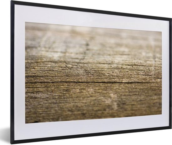 Fotolijst incl. Poster - Structuur van een houten plank - 60x40 cm -  Posterlijst | bol.com