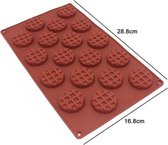 Super leuke ronde mini wafel vorm - Wafel rondjes bakvorm voor koekjes, chocolade, resin of snoep - Holy Moldy