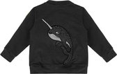 Dear Sophie Narwhal Bomber Jacket Zwart Maat 122/128