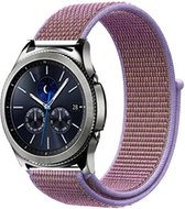 Nylon Smartwatch bandje - Geschikt voor  Samsung Gear S3 nylon band - lila - Strap-it Horlogeband / Polsband / Armband