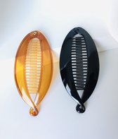 Haarspelden banaan/ visvormige haarspeld/ banaan visgrepen voor dames meisjes/2 stuks haaraccessoires