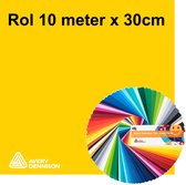 10 meter Avery snijfolie kleur 504 Primrose Yellow Gloss voor Silhouette Cameo, brother en andere 30cm snij plotters