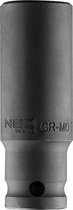 Neo Tools Krachtdop 19mm 1/2 Aansluiting Lang CrMo Staal 83mm Hoog DIN 3129 TUV M+T