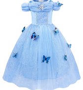 Princesse - Robe Cendrillon - Cendrillon - Robe Princesse - Déguisements - Blauw