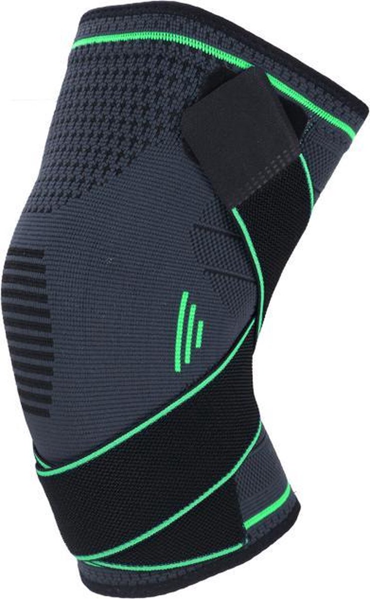 Boersport ® | Orthopedische kniebrace| Kniebandage tijdens sporten | Dames & Heren |Groen| XL