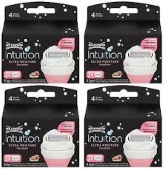 Wilkinson Intuiton - Ultra Moisture Mesjes - Voordeelverpakking 4 x 3 Stuks