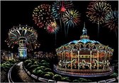 Scratch Art  Amusement Park - 410 x 287 mm - Kras tekeningen - Scratch painting