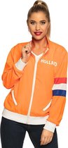Oranje/holland fan artikelen kleding voor dames trainingsjasje maat M/L(38/40) - Suppporters kleding