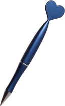 Pen met Hartje | Balpen 14 cm | Blauw