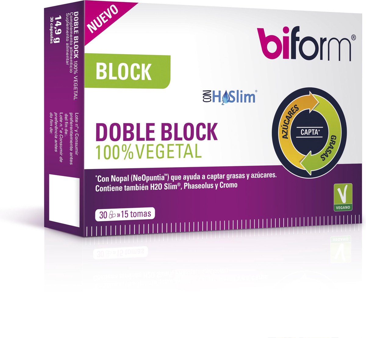 Biform Doble Block 100 Vegetal 30 Vcaps
