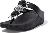 FitFlop TM Vrouwen Slippers -  Floral toe sandal - Zwart - Maat 41