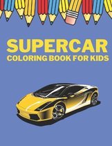 Supercar coloring book for kids