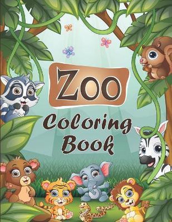 zoo coloring book: Animals Coloring Activity Workbook, Lavish Creations