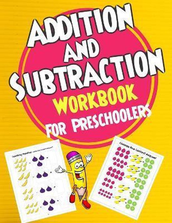 Addition and ِSubtraction Workbook for Preschoolers - cover