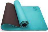 Sens Design yogamat sportmat fitnessmat - turquoise/donkerbruin