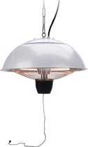Terrasverwarmer / Terrasverwarming / Terrasheater - Hangend - 1500 Watt - Zilver