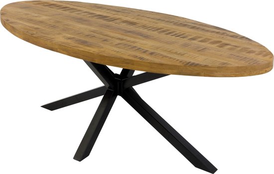 Kick Industrial Ovale Eetkamertafel Luke - 240 cm | bol.com