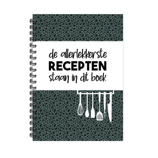 Receptenboek invulboek - Recepten verzamelboek met handige inhoudsopgave - Cadeau - Tip - BBQ - barbecue - Sinterklaascadeau