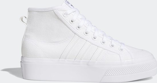 Adidas Nizza Platform Mid W Dames sneakers - ftwr white/ftwr white/ftwr  white - Maat... | bol.com