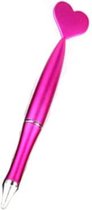 Pen met Hartje | Balpen 14 cm | Roze