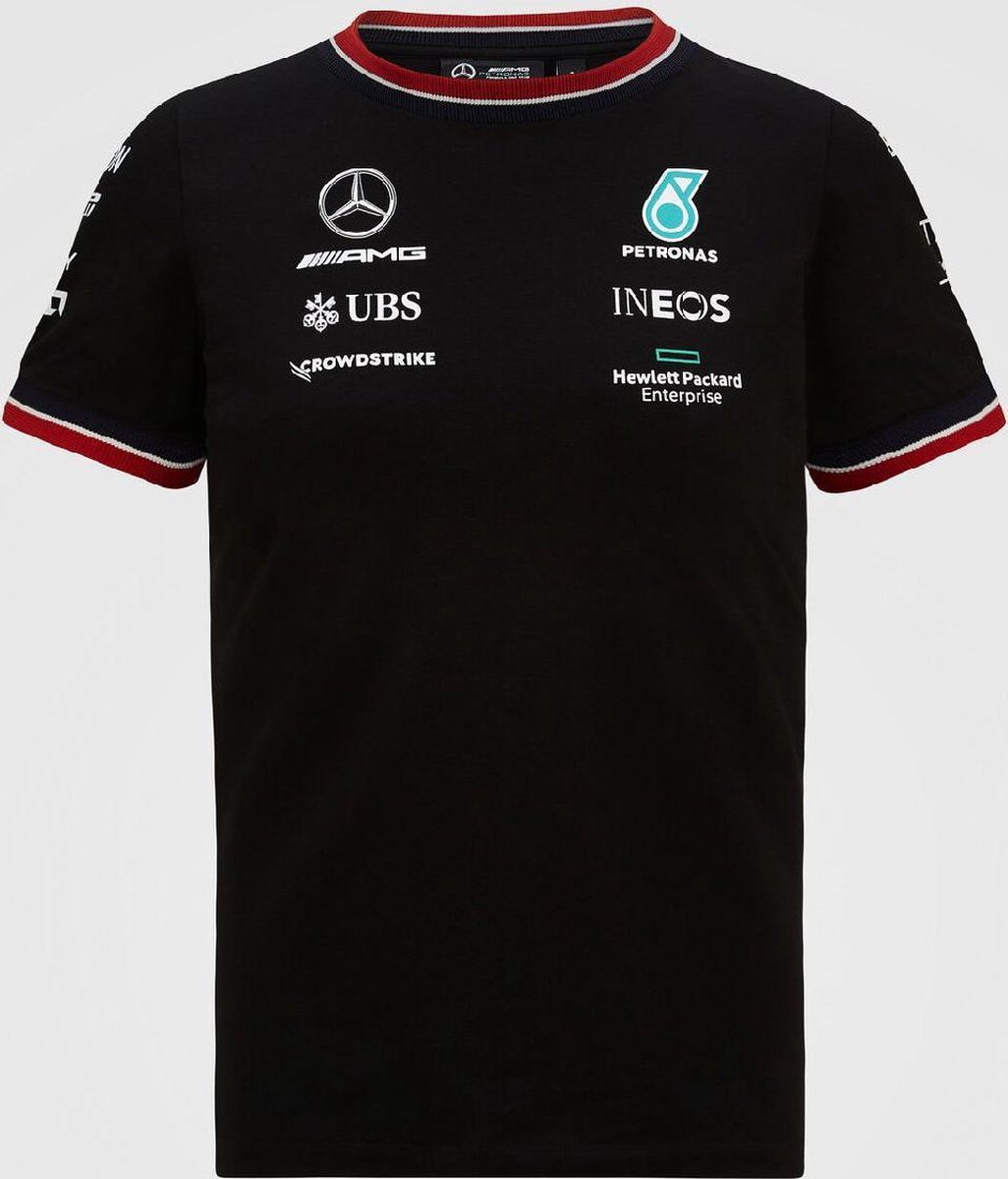 Mercedes GP Team Kids Driver T-shirt Black- 92