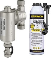 Fernox vuilfilter TF1 omega 3/4" + Fluid en protector express 400 ml |  bol.com