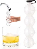 IJsblokjesvorm – Whisky ijs – Ice ball maker – 4 ijsblokken – Grote ijsballen – 23 cm