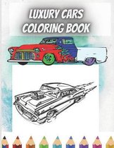 Luxury cars coloring book