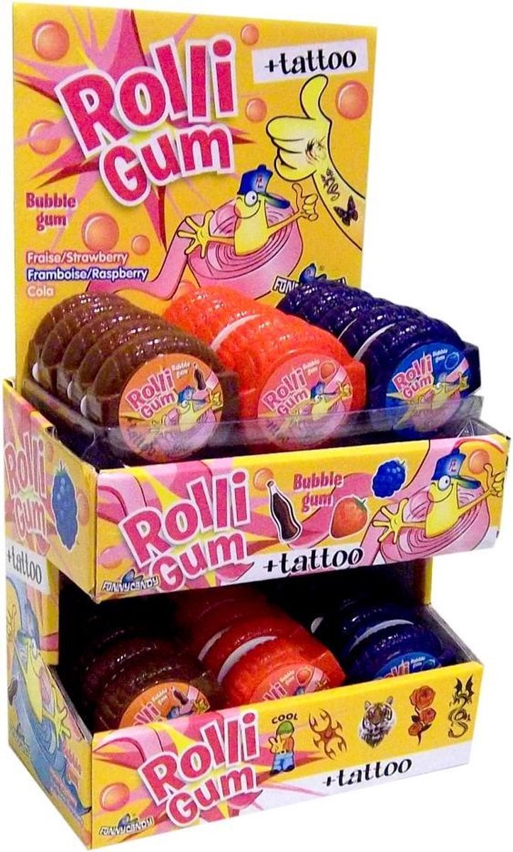 Funny Candy - Rolligum - 30 stuks - Traktatie