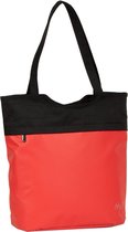 Carbon - Planner Fietstas - Laptoptas -  Shopper- Waterafstotend PU - Rood