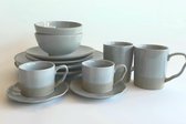 Wonen Landelijke Stijl & J-Line | Servies set 2 pers. | 10 delig