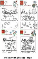 Stempelset "Gnomes"  van Mariane Design - HT 1647-1648-1649-1650