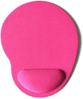 Muismat | Rond | Polssteun | Antislip | Roze